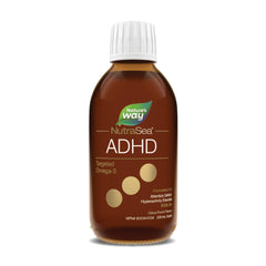 Nature's Way NutraSea ADHD Targeted Omega-3, For kids age 5+, 940 mg of EPA + DHA, 80 mg of GLA, 500 IU Vitamin D3, 200 ml Liquid
