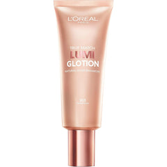 L’Oréal Paris True Match Lumi Glotion, Highlighter, Natural Glow Enhancer for Face & Body, Makeup, Instantly Hydrates and Illuminates Skin, Sheer Color Tint, Offers a Sunkissed Glow, 903 Medium, 40 mL