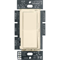 Lutron Diva LED Dimmer for Dimmable LED, Halogen and Incandescent Bulbs Single-Pole or 3-Way DVCL-153P-AL Almond