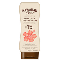 Hawaiian Tropic Sheer Touch Lotion Sunscreen SPF 15, 240mL | Hawaiian Tropic Sunscreen SPF 15, Broad Spectrum Sunscreen, Body Sunscreen, 240mL