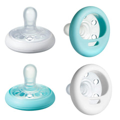 Tommee Tippee Breast-Like Pacifier, Skin-Like Texture, Symmetrical Design, BPA-Free Binky, 6-18 months, Pack of 4 Pacifiers