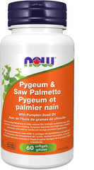 NOW Supplements, Pygeum & Saw Palmetto with Pumpkin Seed Oil, Men's Health*, 60 Softgels