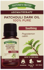 Nature's Truth Essential Oil - 100% Pure Patchouli Dark Oil, Pure and Plant-Based, Massage Oil, Aromatherapy or For Bath/Shower, 15 ml