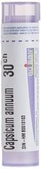 Boiron Capsicum annum 30ch,Homeopathic medicine. Each tube contains 4 g (approximately 80 pellets)