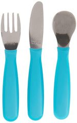 NUK Kid Cutlery Set, 3 Pack - Teal