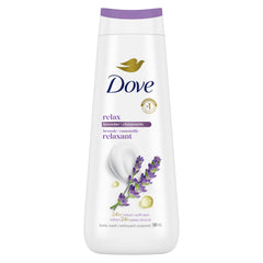 Dove Body Wash Relax Lavender Oil & Chamomile 24hr Moisturizing Skin Cleanser for Lotion-Soft Skin, 591mL