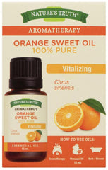 Nature's Truth Essential Oil - 100% Pure Orange Sweet Oil, Pure & Plant-Based, Massage Oil, Aromatherapy or For Bath/Shower, 15 ml