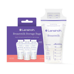 Lansinoh Breastmilk Storage Bags, Multicolor, 100 Count