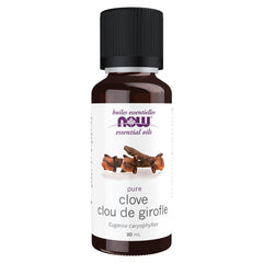 NOW Essential Oils, Clove Oil, Balancing Aromatherapy Scent, Steam Distilled, 100% Pure, Vegan, Child Resistant Cap, 30mL