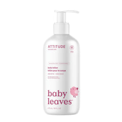 ATTITUDE Baby Lotion, Made in Canada, EWG Verified Moisturizer, Dermatologically Tested Moisturizing Cream, Vegan and Cruelty-Free, Unscented, 473 mL