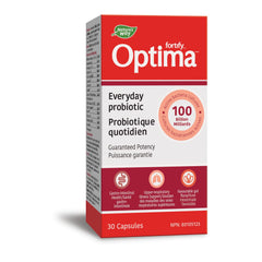 Nature's Way Fortify Optima Everyday Probiotic, 100 Billion Active Probiotic Cultures, Source of Probiotics, 30 Capsules