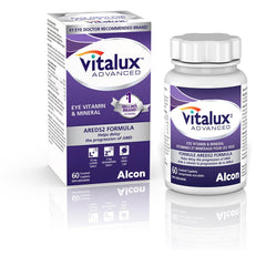 VITALUX® Advanced, Ocular Multivitamin, Age-Related Macular Degeneration Supplement with AREDS 2, AMD, 60 Coated Caplets