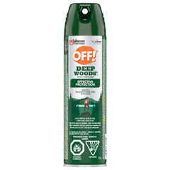 OFF! Deep Woods Insect & Mosquito Repellent Aerosol, 25% DEET, Unscented Non-Greasy Spray, Safe on Clothing & Gear, Up to 8-Hour Protection, 255g Can