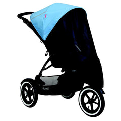 phil&teds UV Sunny Days Mesh Cover for Double Navigator Stroller, Black