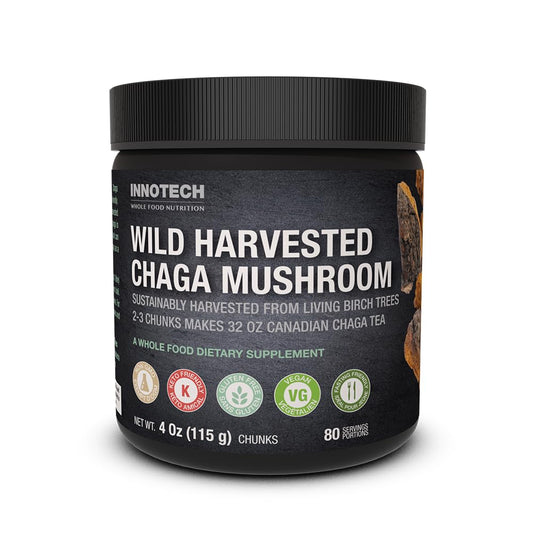 Innotech Nutrition Wild Harvested Chaga Mushroom Chunks - 115 g