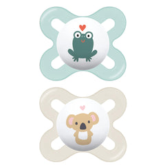 MAM Start Pacifiers Value Pack (2 pack, 1 Sterilizing Pacifier Case), Newborn Unisex Baby Pacifiers, Best Pacifier for Breastfed Babies, Sterilizing Baby Pacifier Case