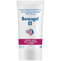 Benzagel Micronized 5% Benzoyl Peroxide Acne Gel for Acne Treatment, 60 Grams