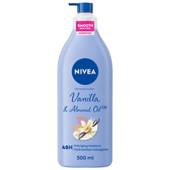 NIVEA Oil-Infused Vanilla & Almond Oil Body Lotion | Non-greasy, Fast Absorbing Daily Moisturizer |24H Deep Moisture |For all skin types Normal to Dry | Dermatologically tested | 500 mL