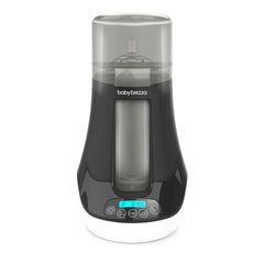 Baby Brezza Electric Baby Bottle Warmer, Breast Milk + Baby Food Warmer and Defroster - Universal Fits All Feeding Bottles:Glass, Plastic, Small, Large + Digital Display,Black and White