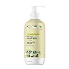 ATTITUDE Body Lotion for Sensitive Skin with Oat and Argan Oil, Made in Canada, EWG Verified, Dermatologically Tested, Vegan, 473 mL