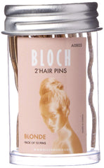 Bloch Unisex-Adult's Standard Hair Pins-2"-12 Pack, Blonde, 12 Count (Pack of 1)