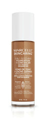 Marcelle Skincaring 2-in-1 Soothing Foundation + Concealer, Golden Tan, with Hyaluronic Acid, Medium Coverage, Matte Finish, Oil-Free, Cruelty-Free, Fragrance-Free, Hypoallergenic, 30 mL