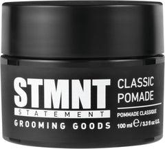 STMNT Grooming Goods Classic Pomade, 3.38 oz | Natural Shine | Strong Control | Easy to Wash Out