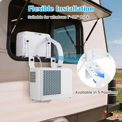 6500 BTU Window AC Unit with WiFi APP Voice Control 24H Timer and Quiet Operation-White
