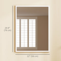 22" x 30" Bathroom Mirror for Wall, Rectangular Mirror for Living Room, Bedroom, Entryway, Black
