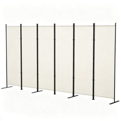 6' 3 Panel Room Divider, Double Hinged Folding Wall Divider, Indoor Privacy Screen for Home Office, Black
