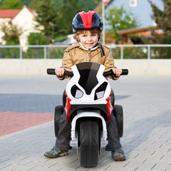 6V Licensed BMW 3 Wheel Kids Ride On Motorcycle with LED Headlights and Music, Red
