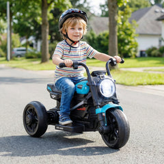 6V 3 Wheel Kids Electric Motorcycle with 22W Motor and Reverse Switch, Blue