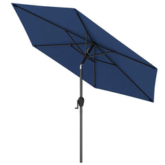 7.5 feet Outdoor Patio Heavy Duty Market Umbrella with Push Button Tilt-Navy