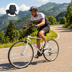700C Hybrid Bike with Shimano 18 Speed and Phone Holder, White