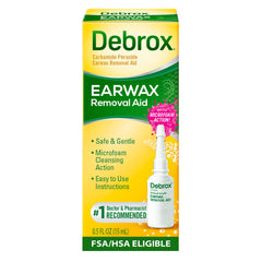 Debrox Ear Wax Removal Drops, Gentle Microfoam Ear Wax Remover with Carbamide Peroxide, 0.5 Fl Oz