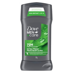 Dove Men+Care Antiperspirant Stick for 72H Sweat & Odour Protection, Non-Irritant Formula, Extra Fresh, 76 g