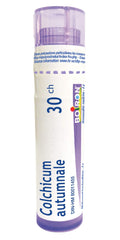 Boiron Colchicum autumnale 30ch,Homeopathic medicine. Each tube contains 4 g (approximately 80 pellets)