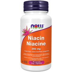 NOW Supplements, Niacin (Vitamin B-3) 250 mg, Flush-Free, Nutritional Health, 90 Veg Capsules