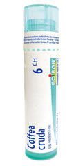 Boiron Coffea cruda 6ch,Homeopathic medicine. Each tube contains 4 g (approximately 80 pellets)