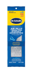 Dr. Scholl's® Air-Pillo® with Memory Foam Insoles, Unisex (Men 7-12) (Women 5-10), 1 Pair, Trim to Fit Inserts