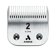 Andis 2-Inch Ceramic Edge Blade, Size 2, Compatible with AG, AGC, AGR, BG, BGC, BGR, MBG, SMC, Oster 71, 111, A-5 Clippers, Men's Hair Trimmer Blade