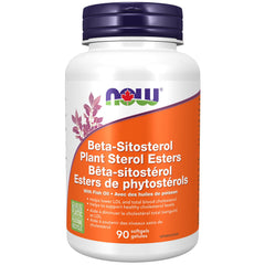 NOW Supplements, Beta-Sitosterol Plant Sterols with CardioAid-S Plant Sterol Esters and Added Fish Oil, 90 Softgels