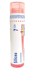 Boiron Silicea 7ch,Homeopathic medicine. Each tube contains 4 g (approximately 80 pellets)