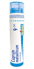 Boiron Cuprum metallicum 9ch,Homeopathic medicine. Each tube contains 4 g (approximately 80 pellets)