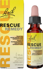 Rescue Remedy Bach RESCUE REMEDY Dropper 10mL, Natural Flower Essence, Vegan, Gluten and Sugar-Free, 10 ml (Pack of 1)
