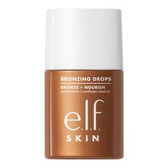 e.l.f. SKIN Bronzing Drops, Liquid Face Tinted Serum with Vitamin E & Sunflower Oil, Shimmer Finish, Vegan & Cruelty-Free, Copper Gold