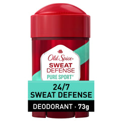 Old Spice Antiperspirant and Deodorant for Men, 24/7 Freshness, Long Lasting Sweat and Odor Protection, Legendary Fragrance, Sweat Defense, Pure Sport, 73 g