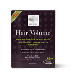 New Nordic Hair Volume - Hair Support Supplement with Apple Extract, Biotin & More - Supports Hair, Skin & Nails - Non-GMO, Gluten-Free & Dairy-Free - 90 Count (Pack of 1)