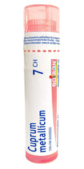 Boiron Cuprum metallicum 7ch,Homeopathic medicine. Each tube contains 4 g (approximately 80 pellets)