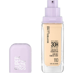 Maybelline New York Super Stay Lumi Matte Foundation, Up to 30H Wear, Luminous Matte, Buildable Coverage, Amino Acids, 110, 30 ml